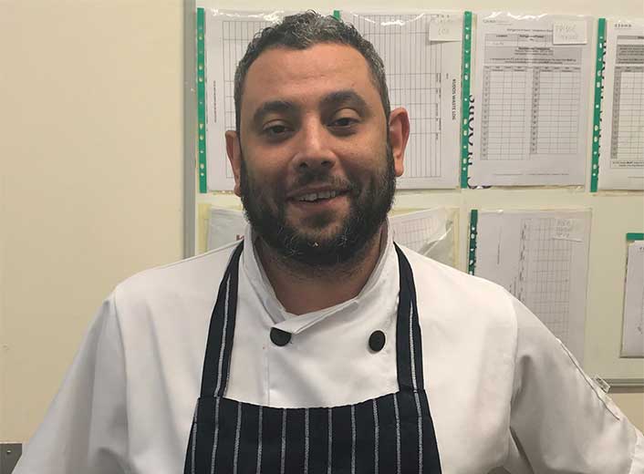 Head chef, Daniel Melhuish