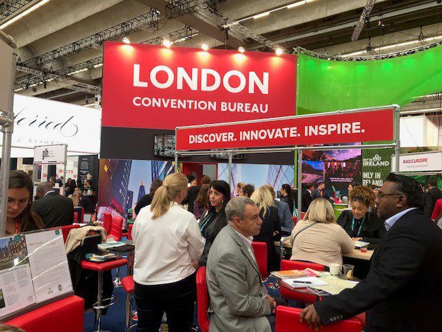 Exhibition stand for London Convention Bureau at IMEX Frankfurt