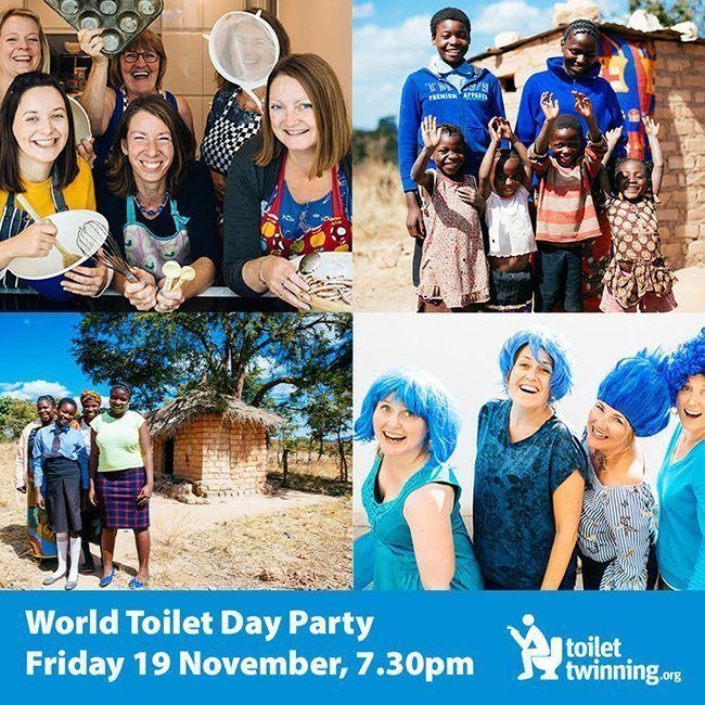 Wold Toilet Twinning 10th anniversary banner