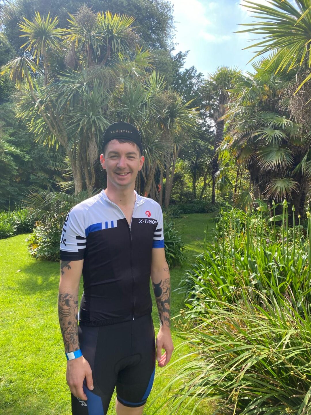 Events Manager Jacob Thorpe who cycled to rasie money for The Motor Neurone Disease Association