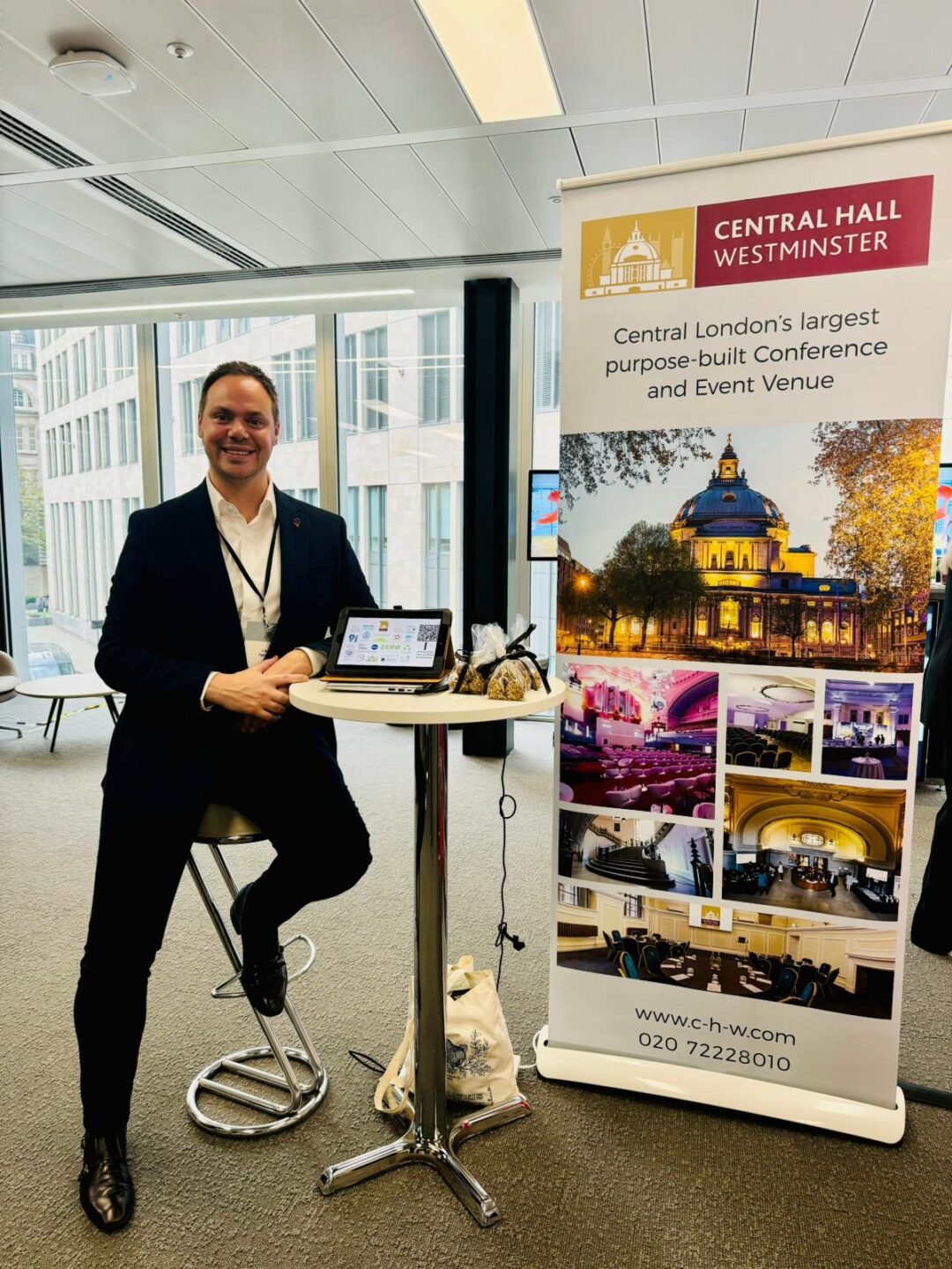 Business Development Manager Liam at the Sustainable Event Show